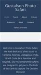 Mobile Screenshot of gustafsonphotosafari.net